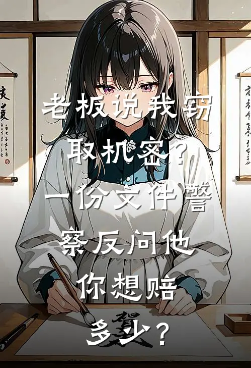 老板说我窃取机密？一份文件警察反问他：你想赔多少？