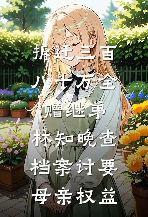 拆迁三百八十万全赠继弟，林知晚查档案讨要母亲权益