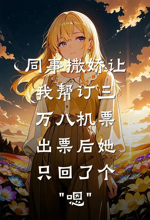 同事撒娇让我帮订三万八机票，出票后她只回了个"嗯"