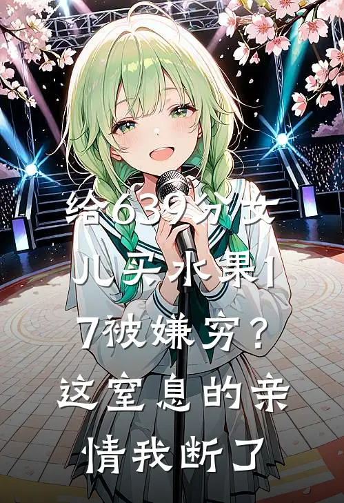 给639分女儿买水果17被嫌穷？这窒息的亲情我断了