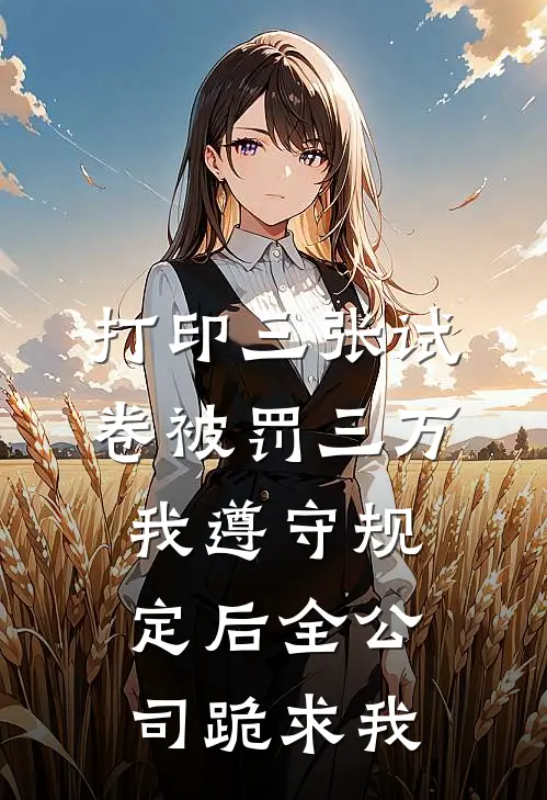 打印三张试卷被罚三万，我遵守规定后全公司跪求我