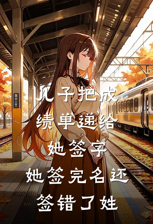 儿子把成绩单递给她签字，她签完名还签错了姓