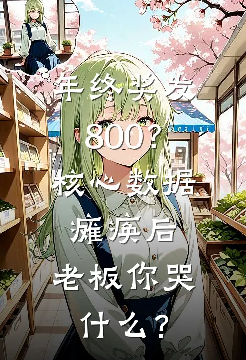 年终奖发800？核心数据瘫痪后，老板你哭什么？