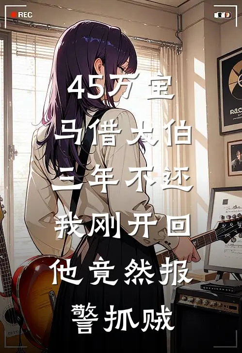 45万宝马借大伯三年不还，我刚开回，他竟然报警抓贼