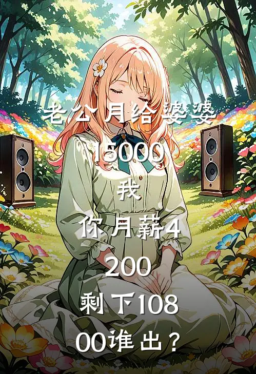老公月给婆婆15000，我：你月薪4200，剩下10800谁出？