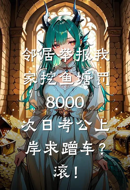 邻居举报我家挖鱼塘罚8000，次日考公上岸求蹭车？滚！