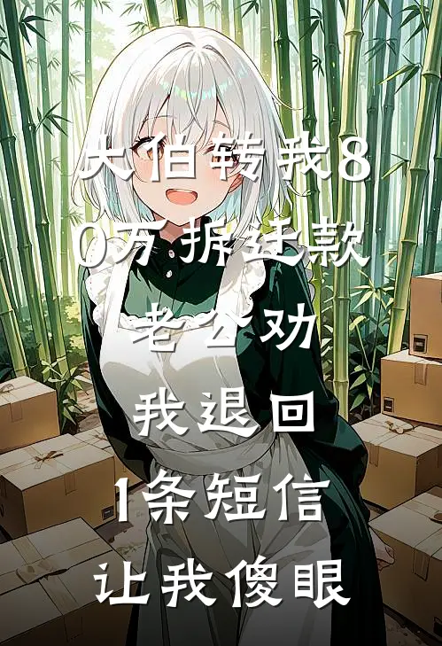大伯转我80万拆迁款，老公劝我退回，1条短信让我傻眼
