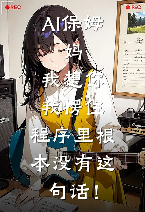 AI保姆：妈，我想你。我愣住，程序里根本没有这句话！