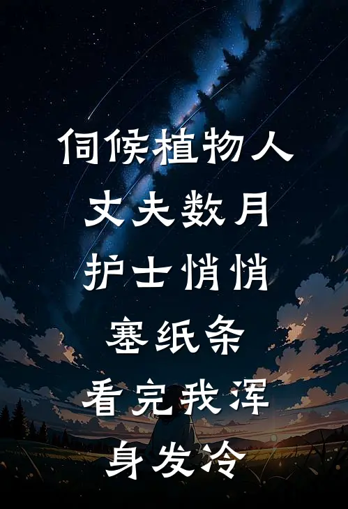 伺候植物人丈夫数月，护士悄悄塞纸条，看完我浑身发冷
