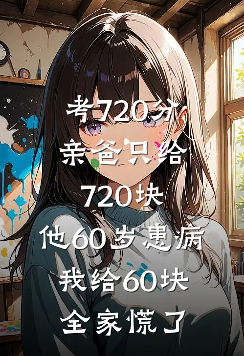 考720分亲爸只给720块，他60岁患病，我给60块全家慌了