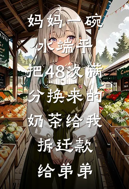 妈妈一碗水端平，把48次满分换来的奶茶给我，拆迁款给弟弟