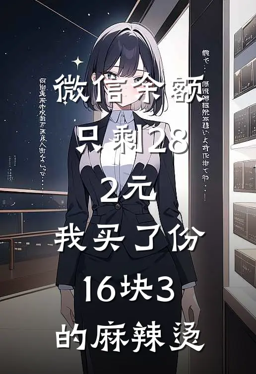 微信余额只剩28.2元，我买了份16块3的麻辣烫