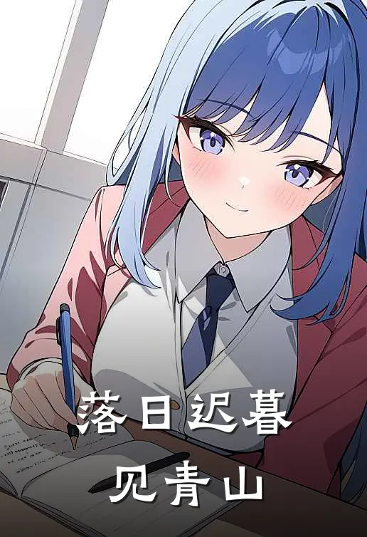 落日迟暮见青山
