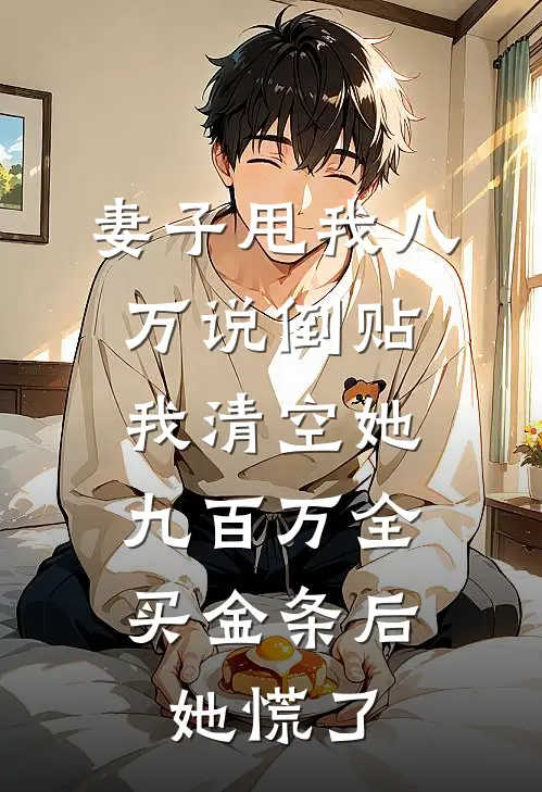 妻子甩我八万说倒贴，我清空她九百万全买金条后，她慌了